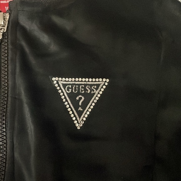 Guess Girls “Valerie” Velour Zip-Up Sweater Size 10 - Picture 3 of 9